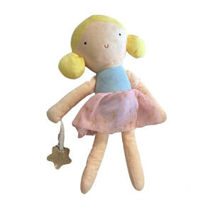 Max Studio Kids Plush Stuffed Fairy Ballerina Plush Doll with Wand